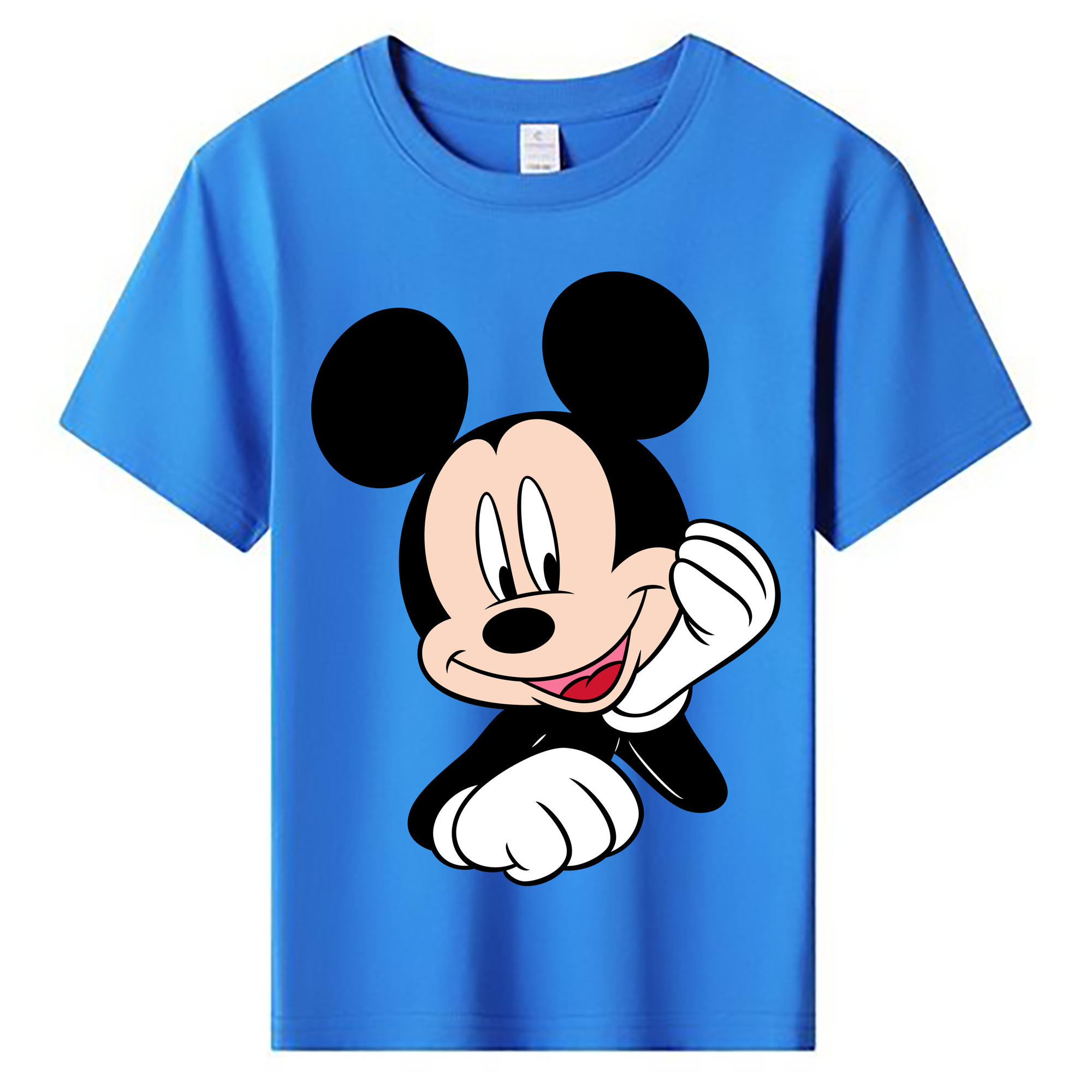 ミッキーマウス Mickey Mouse 綿100％キッズTシャツ（フロントプリント）